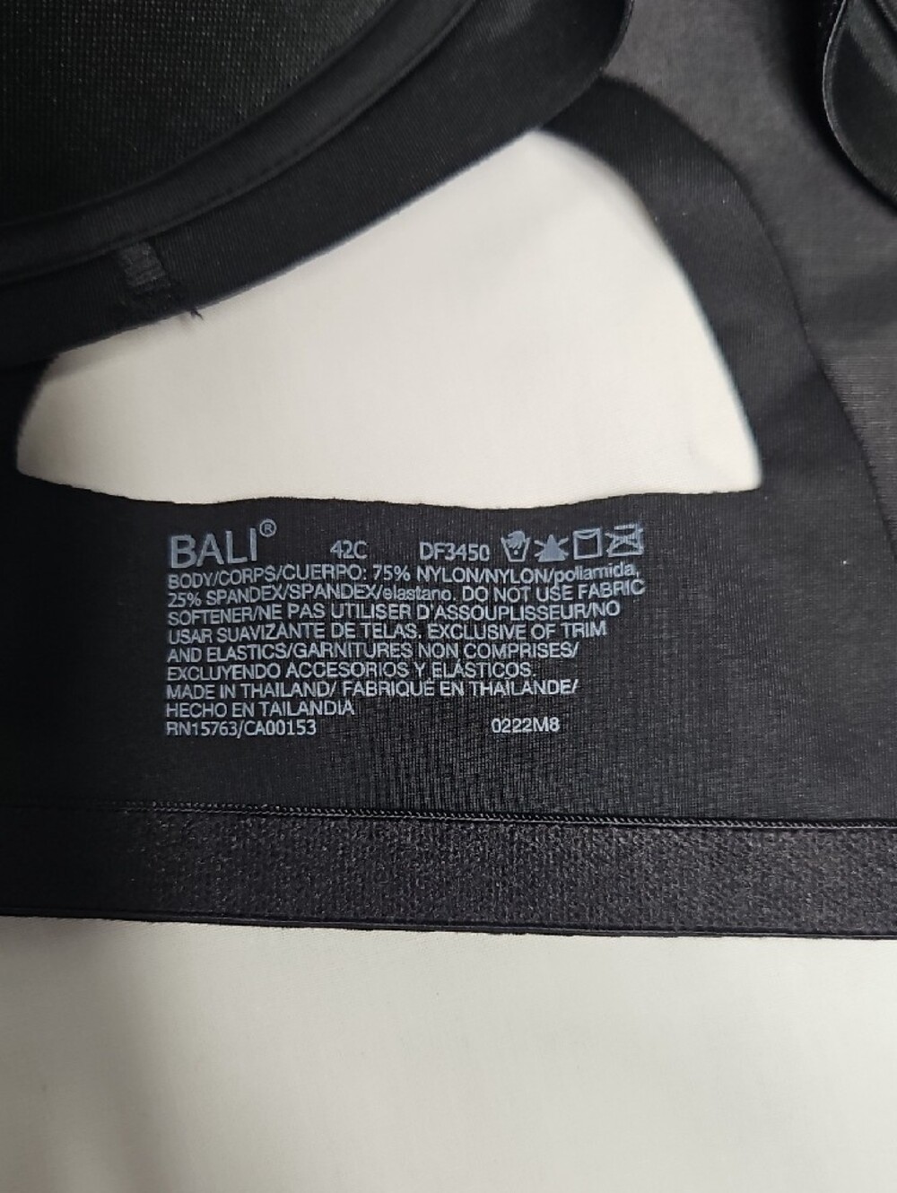 Bali Black Full-Coverage Support Bra - Picture 6 of 7